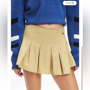 BDG Caralyn Wrap Front Pleated Mini Skort in XL NWOT
